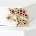 Acrylic Fox Star Brooch Pin For Scarf And Fashion Decoration view 3