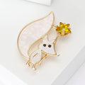 Acrylic Fox Star Brooch Pin For Scarf And Fashion Decoration view 5