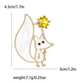 Acrylic Fox Star Brooch Pin For Scarf And Fashion Decoration view 6