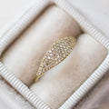 French Mix And Match Pave Ring, Minimal Fine Women's Fashion Jewelry For view 3