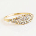 French Mix And Match Pave Ring, Minimal Fine Women's Fashion Jewelry For view 2