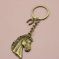 Metal Horse Head Keychain Bag Charm – Antique Copper view 6