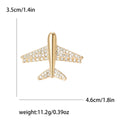 Alloy Airplane Lapel Pin For Men's Suit And Coat Decoration Brooch view 6