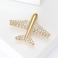 Alloy Airplane Lapel Pin For Men's Suit And Coat Decoration Brooch view 2