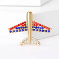 Alloy Airplane Lapel Pin For Men's Suit And Coat Decoration Brooch view 5