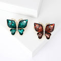 Alloy Rhinestone Crystal Butterfly Brooch Pin For Garment Accessories view 1