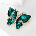 Alloy Rhinestone Crystal Butterfly Brooch Pin For Garment Accessories view 4
