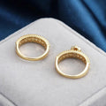 Designer Magazine Style Wedding Couple Rings High End Fashion Index Finger Ring Set view 4
