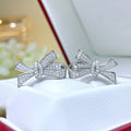 Light Luxury Bow Stud Earrings, Niche Designer Fashion Business Ear Jewelry For Women view 3