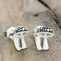 Minimalist Light Luxury Mushroom Stud Earrings, Cute Pastoral Style Artistic Simulation Ear Jewelry view 1