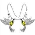 Vintage Mini Hummingbird Bird Ear Hook Earrings For Women, Cute Animal Fashion Jewelry view 3