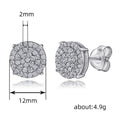 Korean Style Zircon Rhinestone Curved Stud Earrings For Simple Daily Commuting view 5