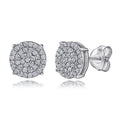 Korean Style Zircon Rhinestone Curved Stud Earrings For Simple Daily Commuting view 1