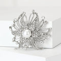 Metal Alloy Pearl Firework Brooch Pin For Coats And Suits view 5