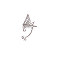 Elegant 925 Silver Needle Hollow Butterfly Wing Elf Ear Cuff Clip Lightweight Luxury Women's Earrings view 5