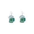 St Patrick's Day Acrylic Shamrock Beer Mug Rainbow Green Hat Hook Dangle Earrings view 5