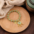 New Chinese Style Peace Lock Beaded Bracelet For Women Vintage Fu Character Gift Jewelry view 4
