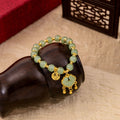 New Chinese Style Peace Lock Beaded Bracelet For Women Vintage Fu Character Gift Jewelry view 1