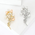 Freshwater Pearl Flower Bouquet Brooch Pin For Suits And Dresses view 1