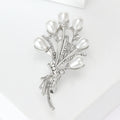 Freshwater Pearl Flower Bouquet Brooch Pin For Suits And Dresses view 4