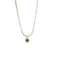 Vintage Copper Bamboo Joint Oval Pendant Sweater Necklace For Women, Geometric Clavicle Chain view 5