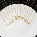 Geometric Square Necklace For Women Simple Rhinestone Curved Hollow Grid Heart Pendant Jewelry view 1