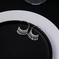 Elegant Alloy C-Shaped Hoop Ear Hooks With Waterdrop Tassel Fringe For Women Luxury Statement Earrings view 4