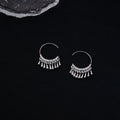 Elegant Alloy C-Shaped Hoop Ear Hooks With Waterdrop Tassel Fringe For Women Luxury Statement Earrings view 2