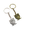 Metal Minimalist Owl Keychain Cute Bag Charm Gift view 5
