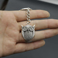 Metal Minimalist Owl Keychain Cute Bag Charm Gift view 4