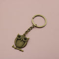 Metal Minimalist Owl Keychain Cute Bag Charm Gift view 6