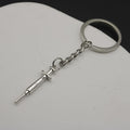 Metal Syringe Keychain Bag Charm view 4
