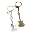 Metal Guitar Shape Keychain Music Bag Charm Gift view 5
