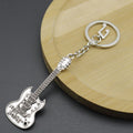 Metal Guitar Shape Keychain Music Bag Charm Gift view 4