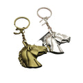Metal Horse Head Frame Keychain Bag Charm Gift Ring view 5