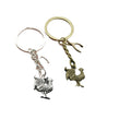 Zinc Alloy Rooster Keychain For Bag Charm Gift view 5