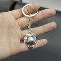Zinc Alloy Minimalist Tiger Keychain Bag Charm Gift view 3