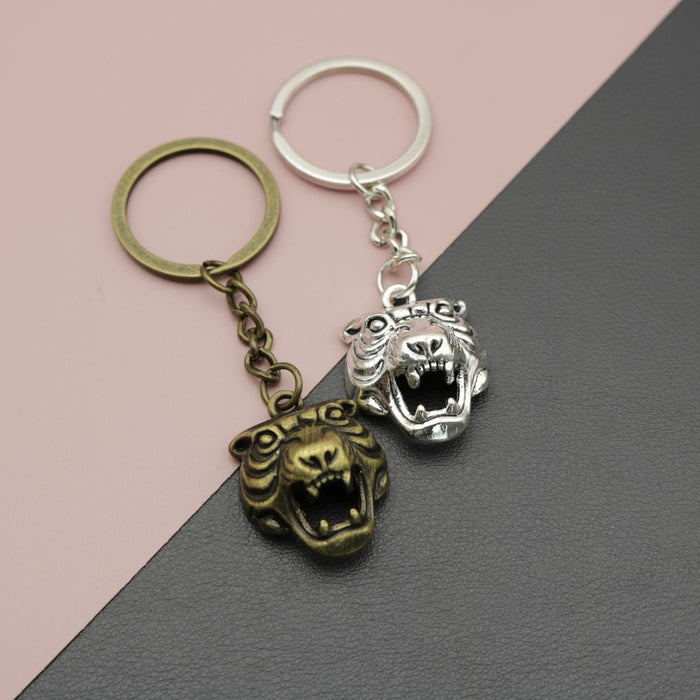 Zinc Alloy Minimalist Tiger Keychain Bag Charm Gift
