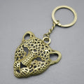 Zinc Alloy Leopard Head Keychain For Bag Charm Gift view 3