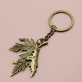 Zinc Alloy Leaf Keychain Bag Charm Gift view 6