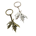 Zinc Alloy Leaf Keychain Bag Charm Gift view 5
