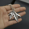 Zinc Alloy Leaf Keychain Bag Charm Gift view 3