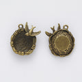 Zinc Alloy Bird Nest Charm Pendant No.288451 for DIY Necklace Bracelet Jewelry Making view 2