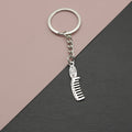 Metal Comb Shape Keychain Beauty Bag Charm Gift view 1