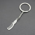 Metal Comb Shape Keychain Beauty Bag Charm Gift view 3