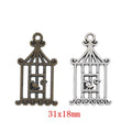 Zinc Alloy Birdcage Charm Pendant for DIY Necklace Bracelet Jewelry Making view 1