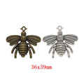 Zinc Alloy Bee Charm Pendant No.815363 for DIY Necklace Bracelet Jewelry Making view 1