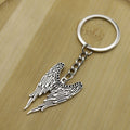 Zinc Alloy Simple Wing Keychain For Bag Charm Gift view 4
