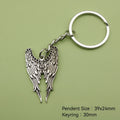 Zinc Alloy Simple Wing Keychain For Bag Charm Gift view 2