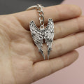 Zinc Alloy Simple Wing Keychain For Bag Charm Gift view 3